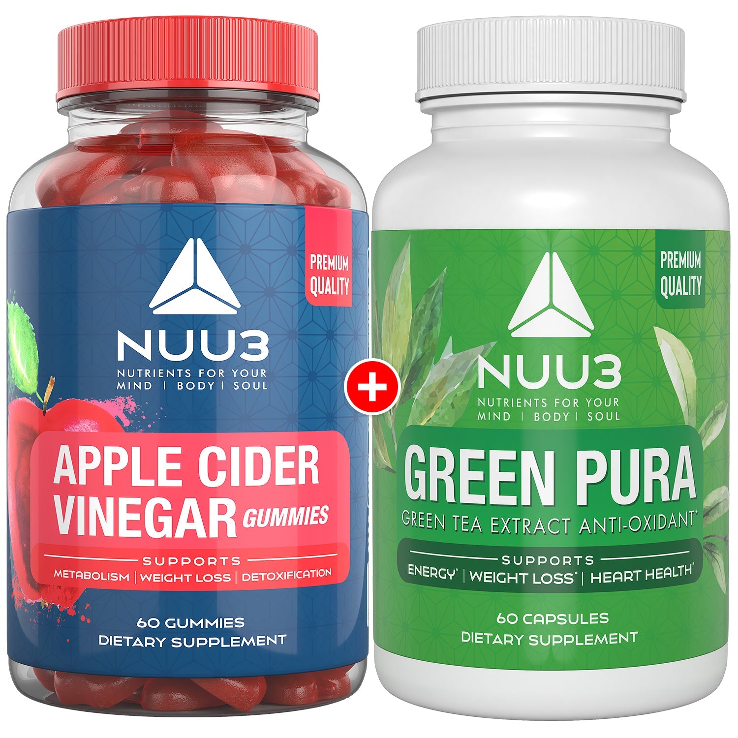 Nuu3 ACV Gummies + Greenpura - Phenocal